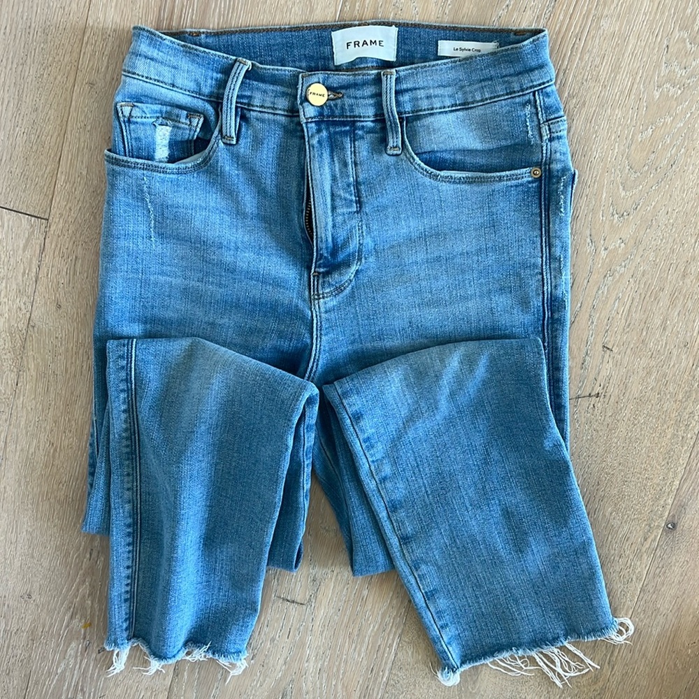 Frame Denim Le Sylvie crop jeans size 25